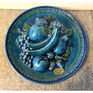 Vintage Inarco Indigo Blue Decorative Place 10"   #2626